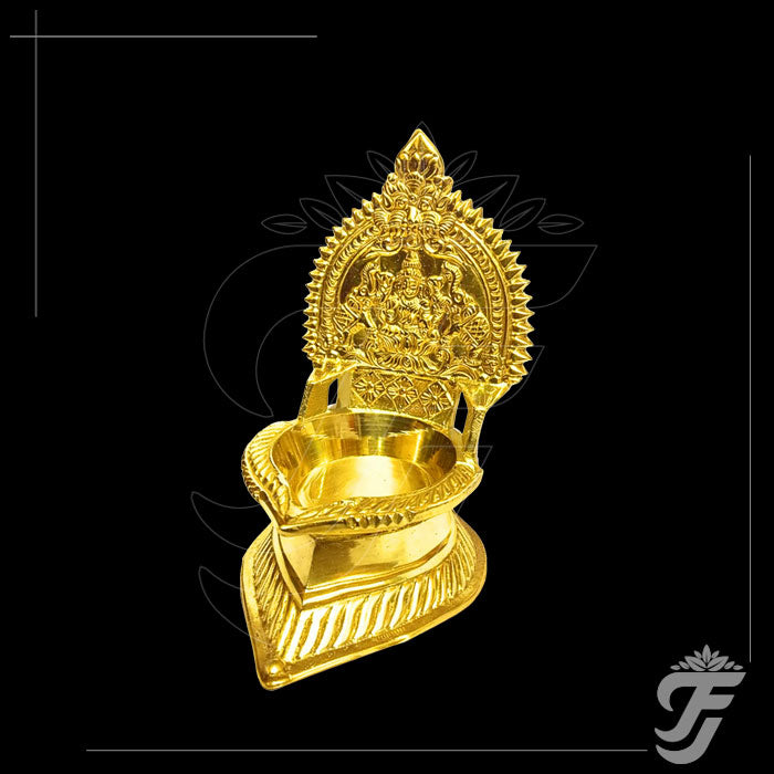 BRASS BABY KAMATCHI VILAKKU - 3.5"