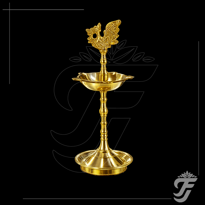BRASS ANNAM KERALA VILAKKU WITH SWAN