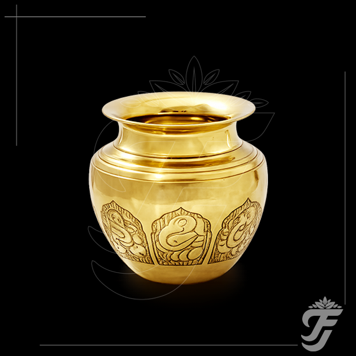 BRASS ASHTA VINAYAK LOTA- 1 PC