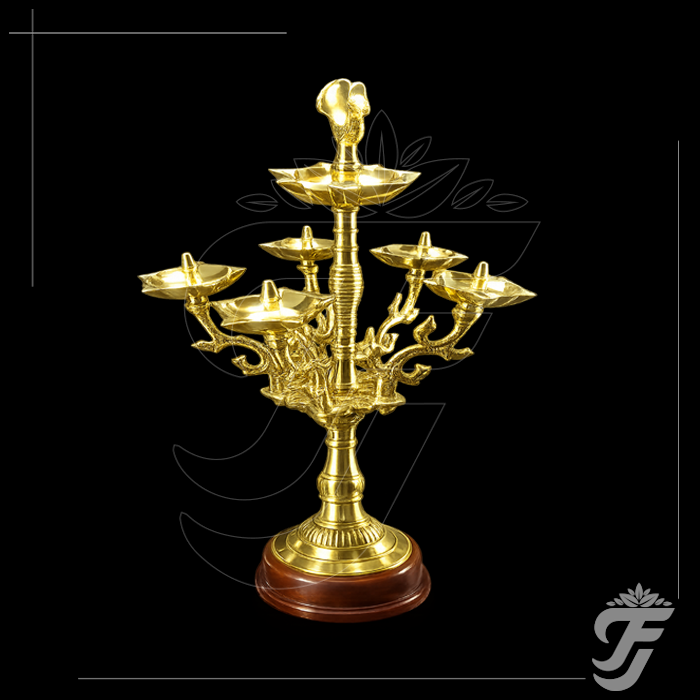 BRASS PEACOCK DECORATIVE LAMP