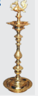 BRASS NAGAS KUTHUVILAKKU-6 FEET(WITH SWAN)