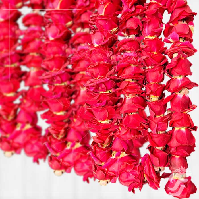 Button Rose Strings-Red