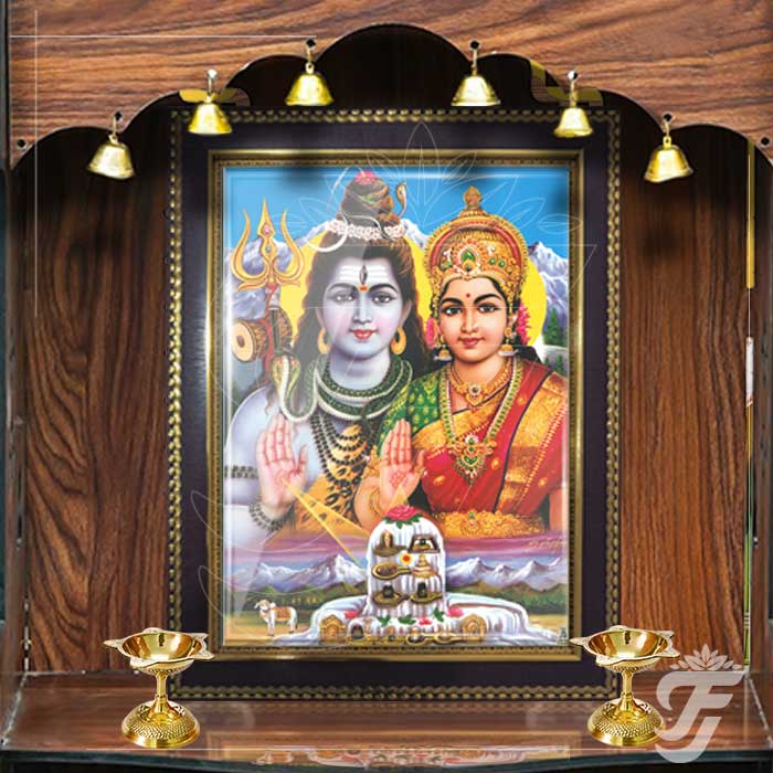 PHOTO FRAME-SRI SHIVA PARVATHI - SMALL