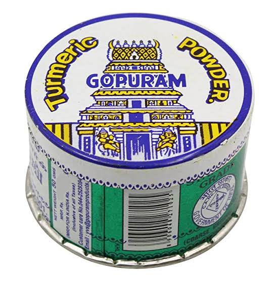 GOPURAM TURMERIC POWDER 20 GRAMS TIN