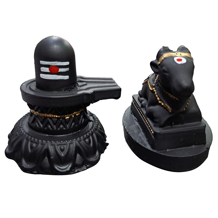 Stone Shiva & Nandi set-3"