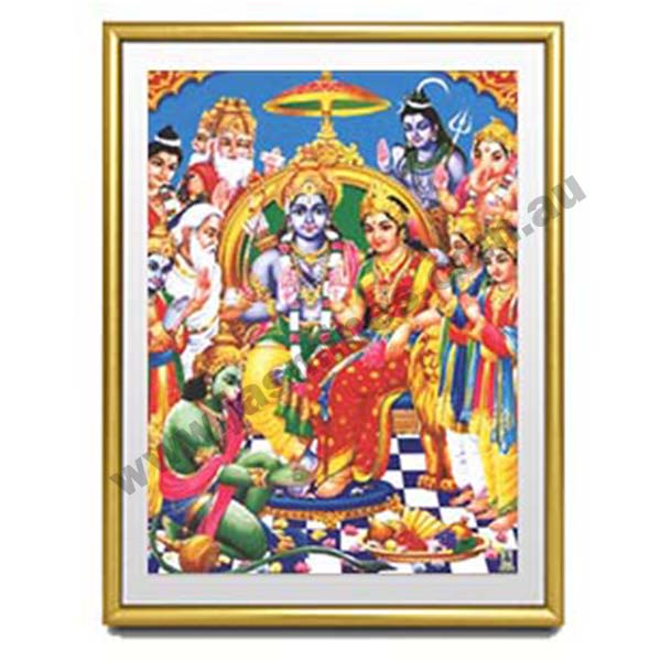 PHOTO FRAME SRI RAMA DARBAR - SMALL