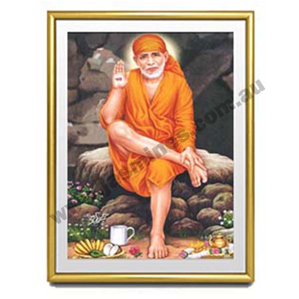 PHOTO FRAME SRI SAI BABA - SMALL